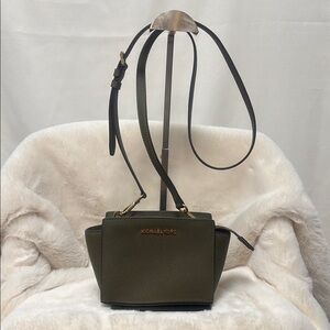 Michael Kors Green mini cross body Bag with Adjustable Strap
